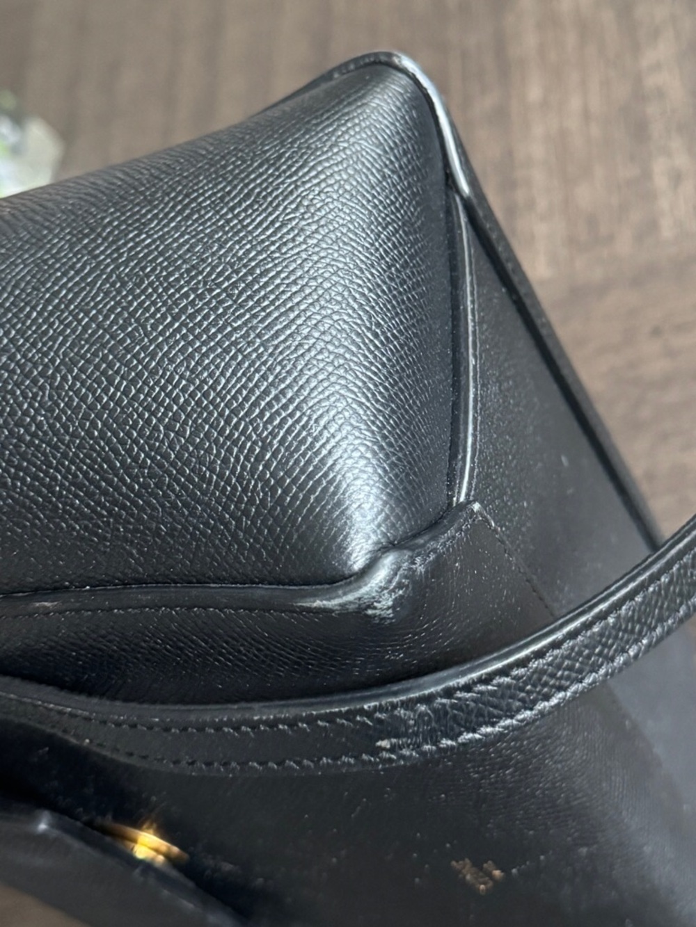 Celine Black Leather Nano Belt Bag with Gold Hardware - Picture 10 of 11